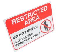 IOBIDDYS Do Not Enter Highly Visible Red Warning Sign Iron Safety Sign Easy Mounting Entry Prohibited and Safety Caution Private Property