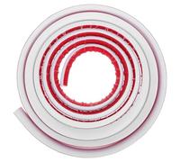 IOBIDDYS Flexible White PVC Quarter Round Trim Molding Peel and Stick Adhesive, Easy Installation and Can be Cut, for DIY Floor Transition Edge Trim and Sink Splash Guard Molding