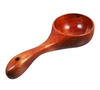 IOBIDDYS Japanese Style Wooden Water Ladle with Ergonomic Handle for Household Water Scooping and Gardening Compact Multi-Function Scoop with Hanging for Easy Storage Kitchen and Bath