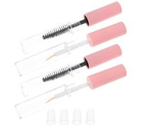 IOBIDDYS Pet Mascara Tubes Convenient to Carry and Store for Travel Makeup 4pcs Refillable 10ml with Shadow Tip Liner and Eyelash, Practical Empty Containers Random Color