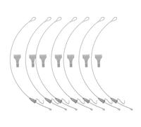IOBIDDYS Picture Hooks Easy to Install with Adjustable Stainless Steel Wire Hooks 10 Sets Wall Hanging Kit for Picture Rail Hanging System for Home and Art Displays
