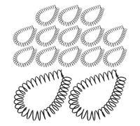 IOBIDDYS Plastic Spiral Binding Coils for Students and Creative Workers 15pcs with Smooth Edges and 16mm Diameter, Spiral Coil Design for Neatly Organising Notebooks and Menus