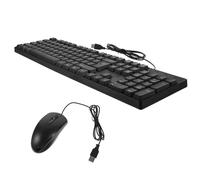 IOBIDDYS Quiet USB Wired Keyboard and Mouse Combo with English Layout for Home and Office PC Use, USB Powered without Battery Replacement