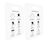 IOBIDDYS Shirt Folding Boards Smooth Surface and Lightweight Plastic Material for Quick and Convenient Clothes Organization