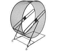 IOBIDDYS Silent Hamster Wheel 30cm with Iron Frame for Exercise and Fun, Suitable for Hamsters, Squirrels and Hedgehogs, Providing Quiet Running and Healthy Activity