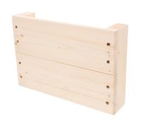 IOBIDDYS Small Foot Stool Low Wooden Footrest Space Saving Design Easy to Store Features for Indoor Use and Getting Off Cars a Bed Step Stool for High Beds