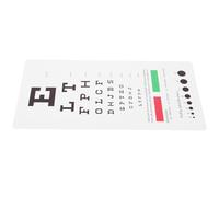 IOBIDDYS Snellen with Uk Chart Eye Double Test Sided Made of Sturdy Pvc Pattern Design, Simple to Store Testing Use for Glasses Shop and