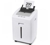 iOCHOW Paper Shredder Heavy Duty: 200-Sheet Auto Feed P-5 Micro Cut Machine | 35L Bin / 10-Sheet Manual Feed / 40-Minute Auto Run / Under 58 dB / Casters | Shredders for Home Office School