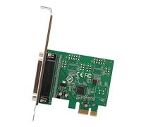 IOCrest DB25 LPT1 PCI-Express 2.0 x1 1-Port Parallel Printer Controller Card with Low Profile Bracket and Asix AX99100 Chipset - Green