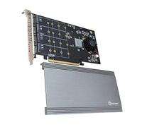 IOCrest QUAD M.2 NVMe Ports to PCIe 3.0 x16 Interface (x8 Bandwidth) Bifurcation Riser Controller