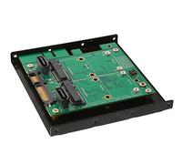 IOCrest SY-ADA40101 3.5-Inch SATA III to Dual mSATA RAID Adapter