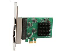 IOCrest Syba 4 Port (Quad) Gigabit Ethernet PCI Express 2.1 PCI-E x1 Network Adapter Card (NIC) 10/100/1000 Mbps Card with Realtek RTL 8111 Chipset