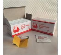 Iodine disinfectant wet wipes, first aid supplies or for cleaning and disinfecting wounds and abrasions when traveling 40pcs