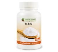 Iodine (High Strength) 500mcg 120 Capsules, Iodine contributes to Normal Thyroid Function, Easy to Swallow Small Capsules, Magnesium Stearate Free & No Nasty Additives, Vegan, Made in Wales