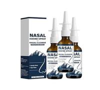 Iodine Nasal Spray,Cleanses & Refreshes Your Nasal Passages,Natural Mineral Formula,Nasals CleanseNasals Cleanse (3 pcs)