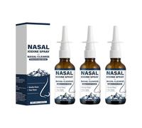 Iodine Nasal Spray, Cleanses & Refreshes Your Nasal Passages Suitable for Everyone (3pcs)