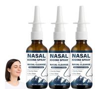 Iodine Nasal Spray, Iodine Spray, Cleanses & Refreshes Your Nasal Passages, for Women Men (3PCS)