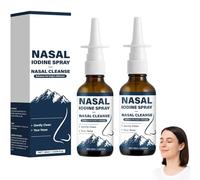 Iodine Nasal Spray, Nasal Iodine - Nasals Cleanse, Refreshes Your Nasals Passages (2 Pcs)