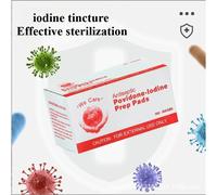 Iodine solution in a single package for wound cleaning, essential supplies for first aid kit in outdoor sports disasters 500pcs