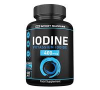 Iodine Supplement 400mcg (Over 1 Year Supply) - 400 Vegan Tablets - High Strength Natural Source of Iodine from Potassium Iodide - UK Made
