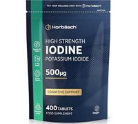 Iodine Supplement 500mcg | 400 Vegan Tablets (1+ Year Supply) | High Strength Potassium Iodide | by Horbaach