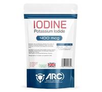 Iodine Supplement Tablets 400mcg High Strength Potassium Iodide - Non-GMO & Gluten-Free Iodine Supplement - Trace Mineral - UK Made (180)