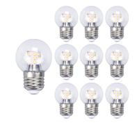 IOEDHW 10 Pack LED G45 Screw Light Bulbs, 9w (60w Equivalent), LED Small Round Bulb Constant Current Household Light Bulb Milky White Transparent G45 LED Lamp For Indoor Home Lighting, Energy Efficien