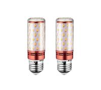 IOEDHW 2 Pack E27 LED Light Bulbs Tricolor Dimmable 12w 16w 20w 24w Super Bright E27 Energy-saving Aluminum Lamp, AC 110V-220V Corn Bulb For Outdoor Indoor Garage Warehouse Factory Workshop Backyard