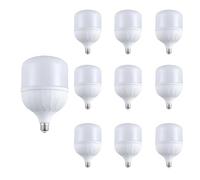 IOEDHW 3/10 Pack Super Bright E27 18W LED Light Bulb, Plastic Clad Aluminum High Power Led Energy Saving Lamp, Non-Dimmable Bright White Daylight 6500K For Indoor Home Lighting