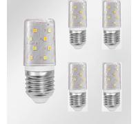 IOEDHW 5/10 Pack E27 LED Bulb, 18W LED Corn Light Bulb 180W Equivalent Tricolor Dimming 1800LM, Non-dimmable Flicker Free Ceiling Fan LED Corn Bulb For Indoor Outdoor Home Garage, 110V-220V