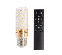 IOEDHW E27 Corn Light Bulb With Remote Control, 1/3 Pack E27 9W LED Bulbs With Timer Dimmable, Infinite Dimming, Remote Control Can Control 20 Meters For Houseld Bedroom Outdoor Table Chandelier