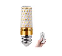 IOEDHW E27 LED Corn Bulbs, E27 Led Light Bulb 12W 1200LM, 3000K-5000K Infinite Dimming With Remote Control energy-saving Lamp For Large Area Commercial Ceiling Lighting Eye Protection Bulb, CRI:≥98
