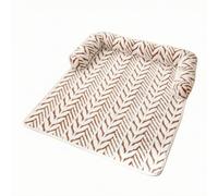 Ioensy 1 Thickened Sofa Cushion With Repeating Leaf Design And Soft Fill Pets Suitable For Quiet Corner And Reading, Coffee, 80CMx90CM