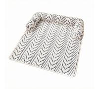 Ioensy 1 Thickened Sofa Cushion With Repeating Leaf Design And Soft Fill Pets Suitable For Quiet Corner And Reading, Gray, 80CMx90CM