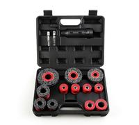 Ioensy 15 Pieces Wheel Rust Removal Brush Kit Set Wire Brush Heads Grinding Discs Instant Mount Design High Speed Rotation Ready Suitable for mechanics home mechanics workshops garages