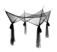 Ioensy 4 Double Beds for Canopy Beds. Fillet Border, Black, 210x190x24cm