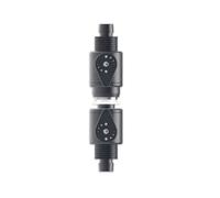 Ioensy Aluminum Alloy Valve Inline Shut Off Ball Stopcock Quick Connect Hose Connector Control Lever Aquarium Water Line Regulator Suitable for Fish Tank Filtration System, 12mm