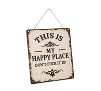 Ioensy Aluminum Home Plaque Rustic Rectangular Metal Sign Vintage Quote Plaque Distressed Finish Hanging Cord Suitable for living rooms entryways personal corners
