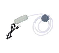 Ioensy Aquarium Air Pump Portable Pump Silent Motor Energy Saving Aquarium ator USB Powered suitable for outdoor fishing home aquarium, Large Volume White