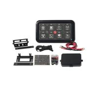 Ioensy Automotive Switch Panel 8 Gang Toggle Control Box With Wiring Relay Overload Protector For Car SUV Marine Installation Suitable For Electrical Accessory Management