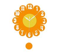 Ioensy Beautiful Silent Floral Clock Without Pendulum for The Inauguration of The, yellow