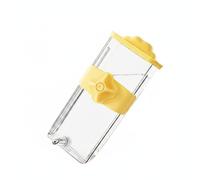 Ioensy Bird Drinking Bottle Water Dispenser Feeder Bottle Nozzle Waterer Leak Resistant Automatic Pressure Drinking Design 430ml Suitable for quaker parrots cages outdoor aviaries, Yellow