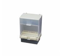 Ioensy Bird Feeder Automatic Bird Feeder Dispenser Cage Feeder Seed Feeder Food Feeder with Mess Reducing Leak Resistant Build and Quick Refill, 250G, Single Card
