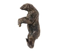 Ioensy Bonsai Hanging Sculpture Animal Ornament Animal Statue Planter Edge Decor for Desk Shelf Decor, Polar Bear