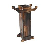 Ioensy Bow Rack Equipment Multifunctional Wooden Space Saving Holder Recurve Bow Rack for Japanese Sword, B