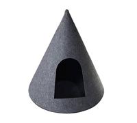 Ioensy Cat House Dome Bed for Cats Cave Christmas Tent for Pets Safe And Warm Space Suitable for Holiday Season Living Room, Black