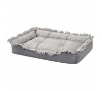 Ioensy Cat Resting Pad with Soft Edge and Nest Like Structure Rectangular Pet Bed with Nonslip Base and 3D Fiber Padding Clean Sleeping Cushion for Cats Suitable for Living Room Bedroom, S