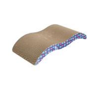 Ioensy Cat Scratching Board Furniture Protector Corrugated Scratch Pad Wooden Interactive Pet Toy Anti Shedding Material Suitable for Kittens Living Room, M Shaped