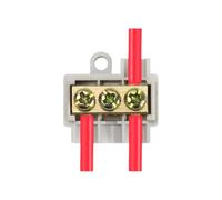 Ioensy Copper Wiring Connector Terminal Y-Shaped Brass Electrical Fitting Simple Installation Secure Linkage Suitable for Automotive Home Project, M306 1-in-2-out, 1-6mm2