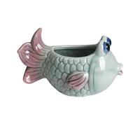 Ioensy Cute Fish Plant Pot Micro Landscape Ornament Adorable Living Room Enthusiasts Display Side Table Planter Mini Pot, Multicolor A